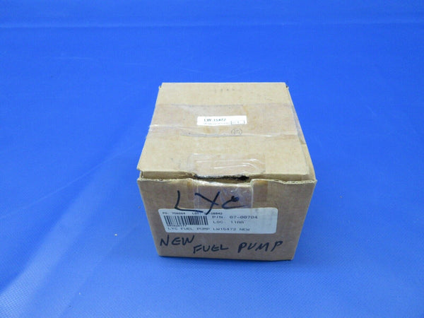Lycoming Fuel Pump P/N LW-15472 NEW OLD STOCK (0324-1202)