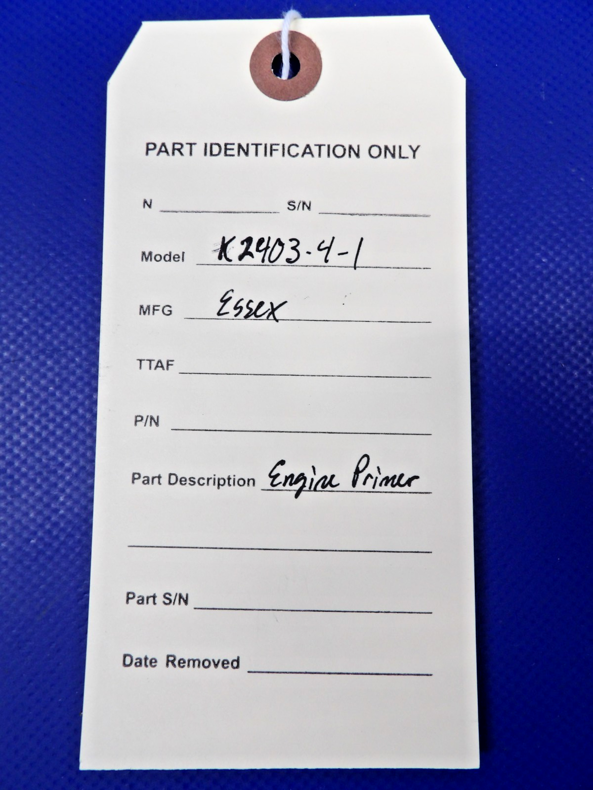 Essex K2403-4-1 Engine Fuel Primer (0526-1401)12