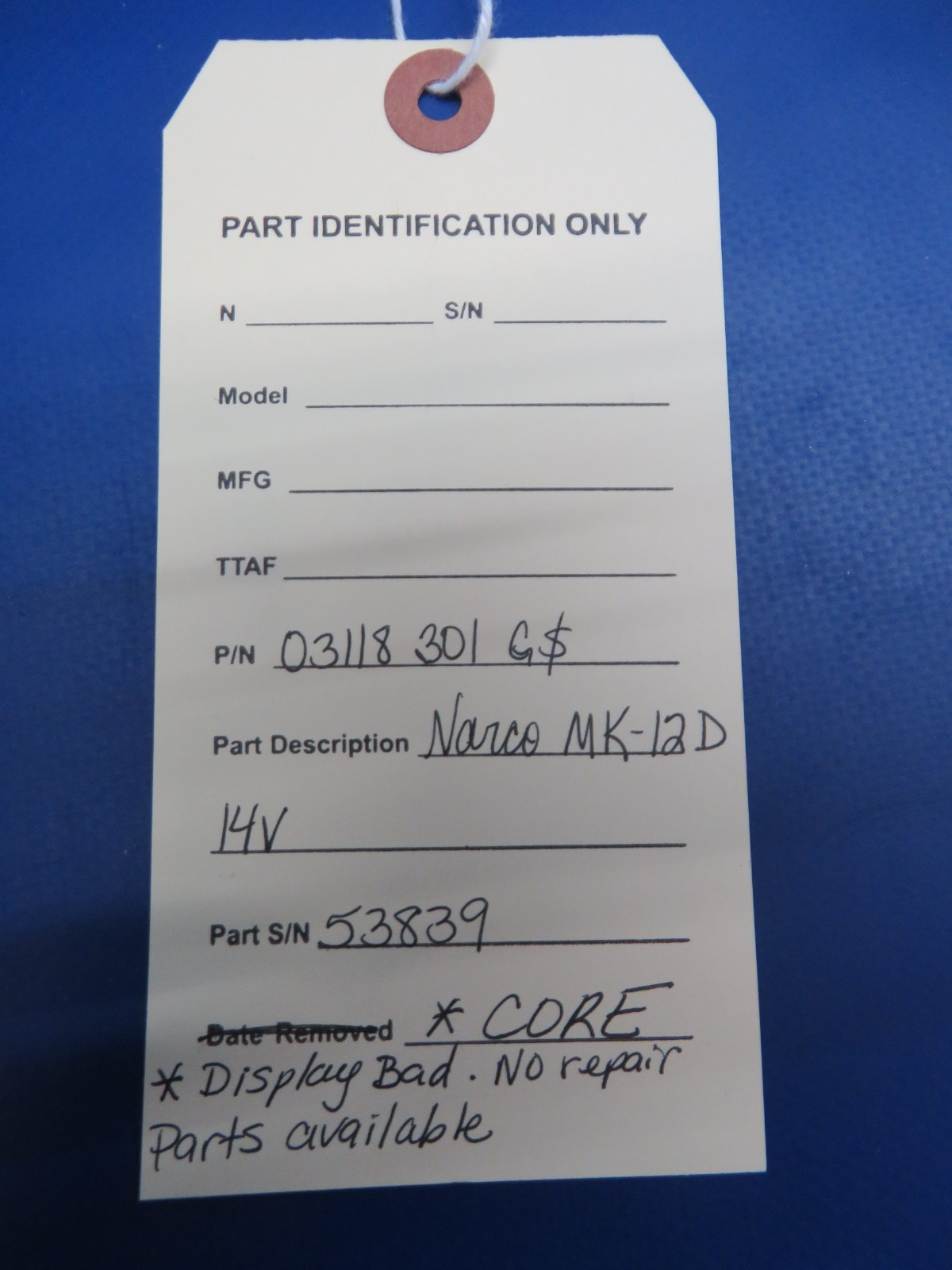 Narco MK 12D 14v P/N 03118301GS w/ Glideslope CORE (0626-106)10
