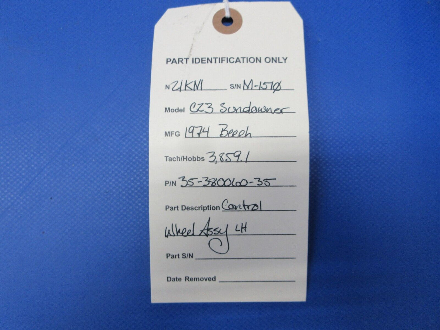 Beech C23 Sundowner Control Wheel Assy LH P/N 35-380060-35 (0724-2101)