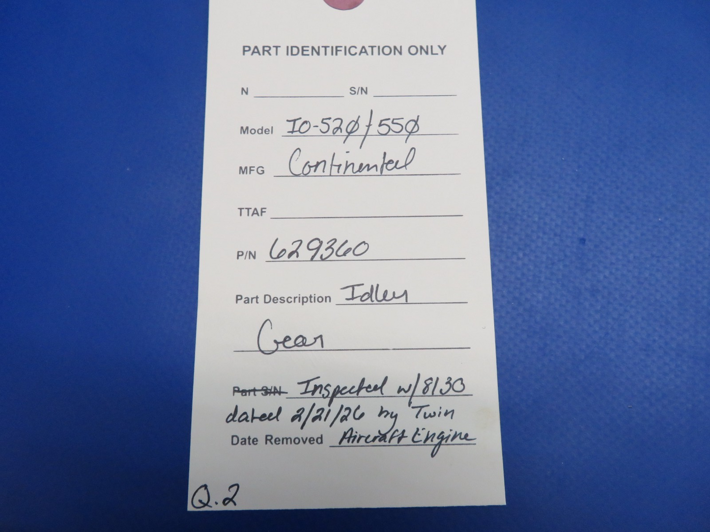 Continental IO-520 / IO-550 Idler Gear P/N 629360 Inspected w/ 8130 (0326-1730)15