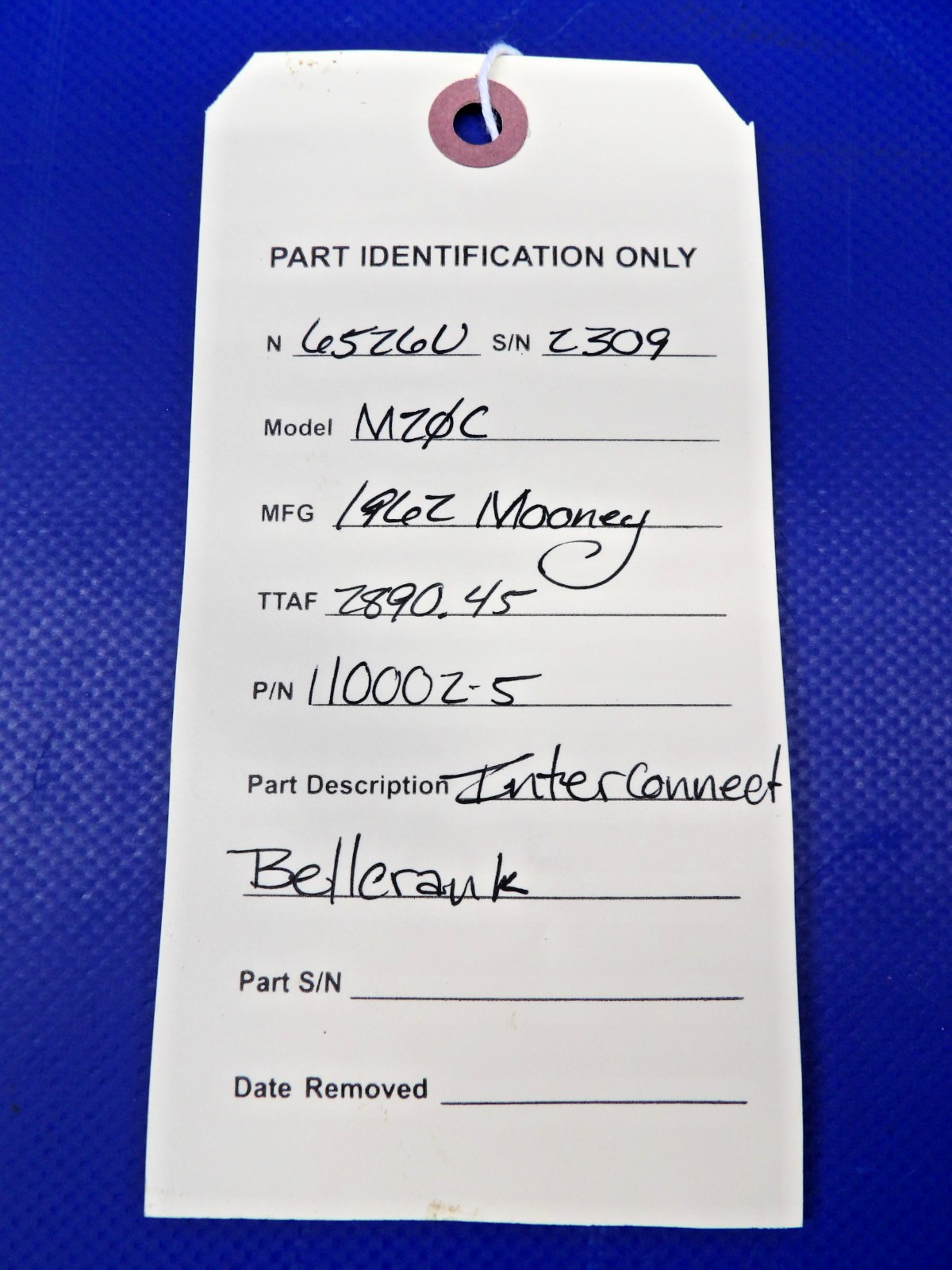 Mooney M20 / M20C Interconnect Bellcrank P/N 110002-5 (0426-1459)12