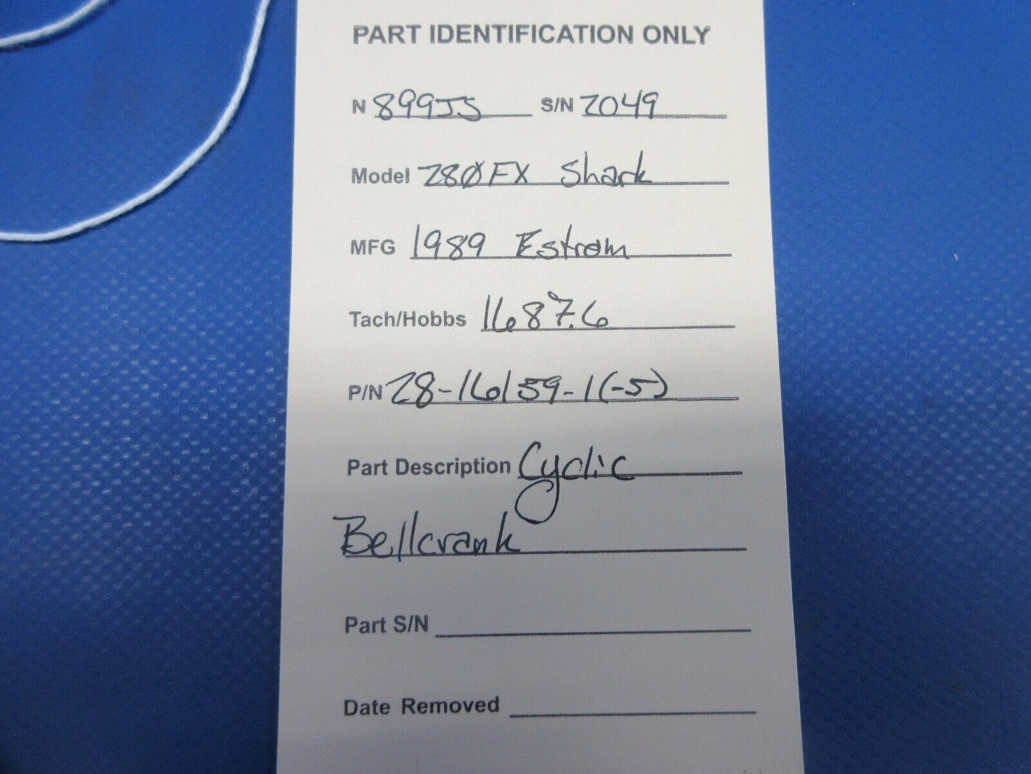 Enstrom 280FX Helicopter Cyclic Bellcrank P/N 28-16159-1 (1124-764)