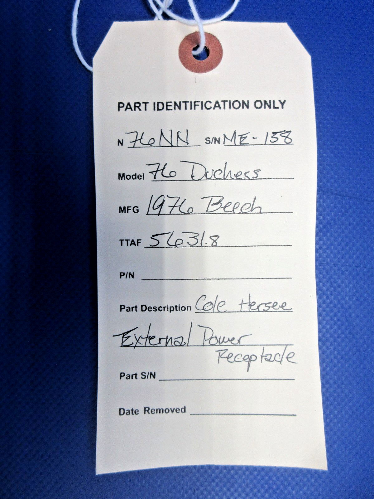 Beech 76 Duchess Cole Hersee External Power Receptacle (0526-856)9