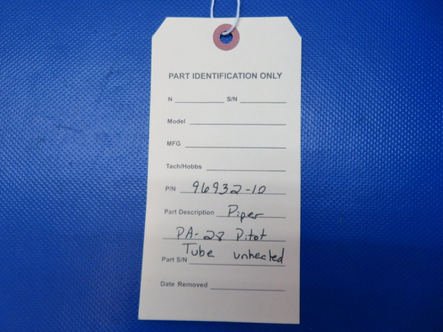 Piper PA-28 Pitot Tube Unheated P/N 96932-10 (0524-1995)