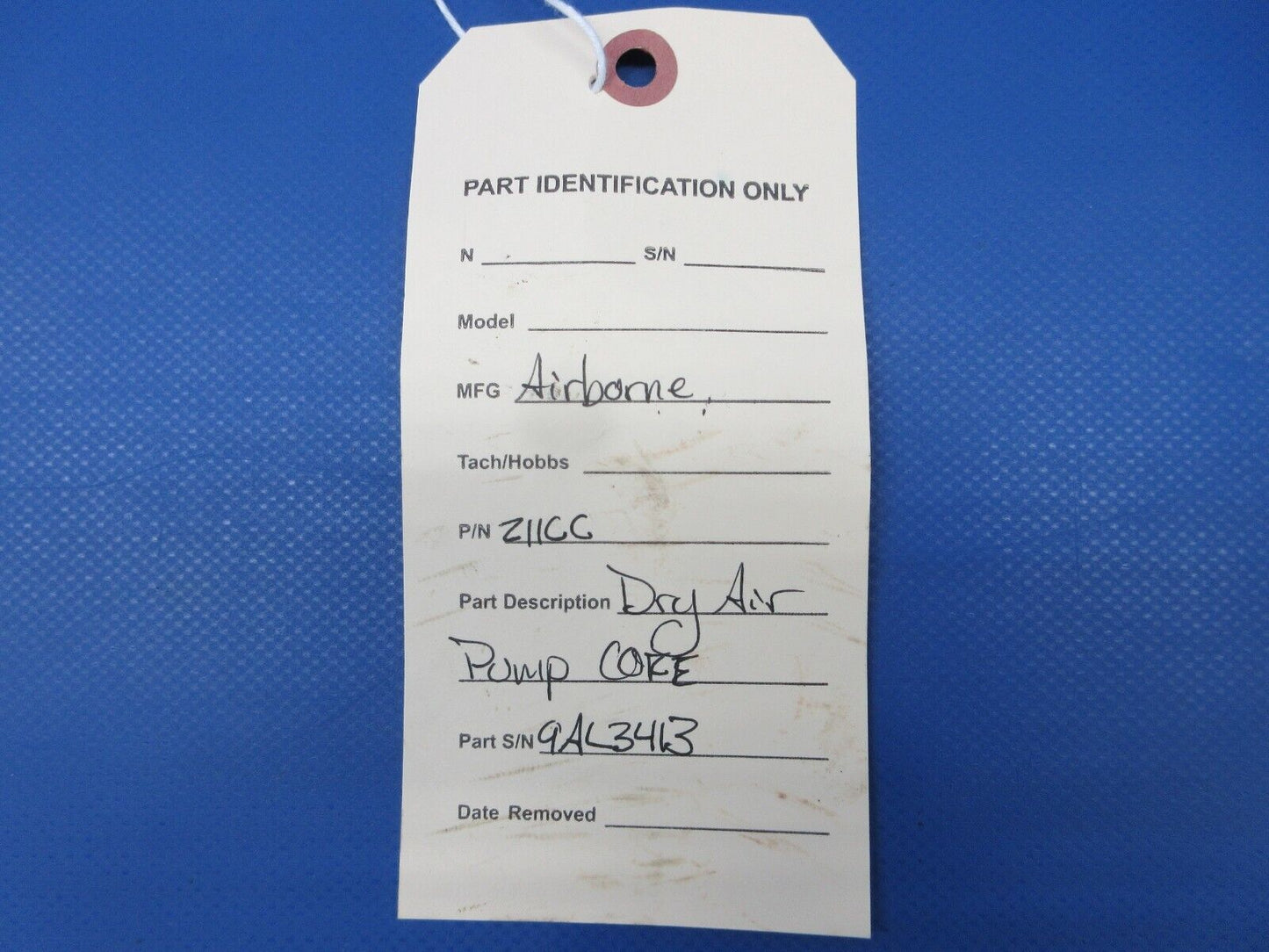 Airborne Dry Air Pump P/N 211CC CORE (0824-2084)