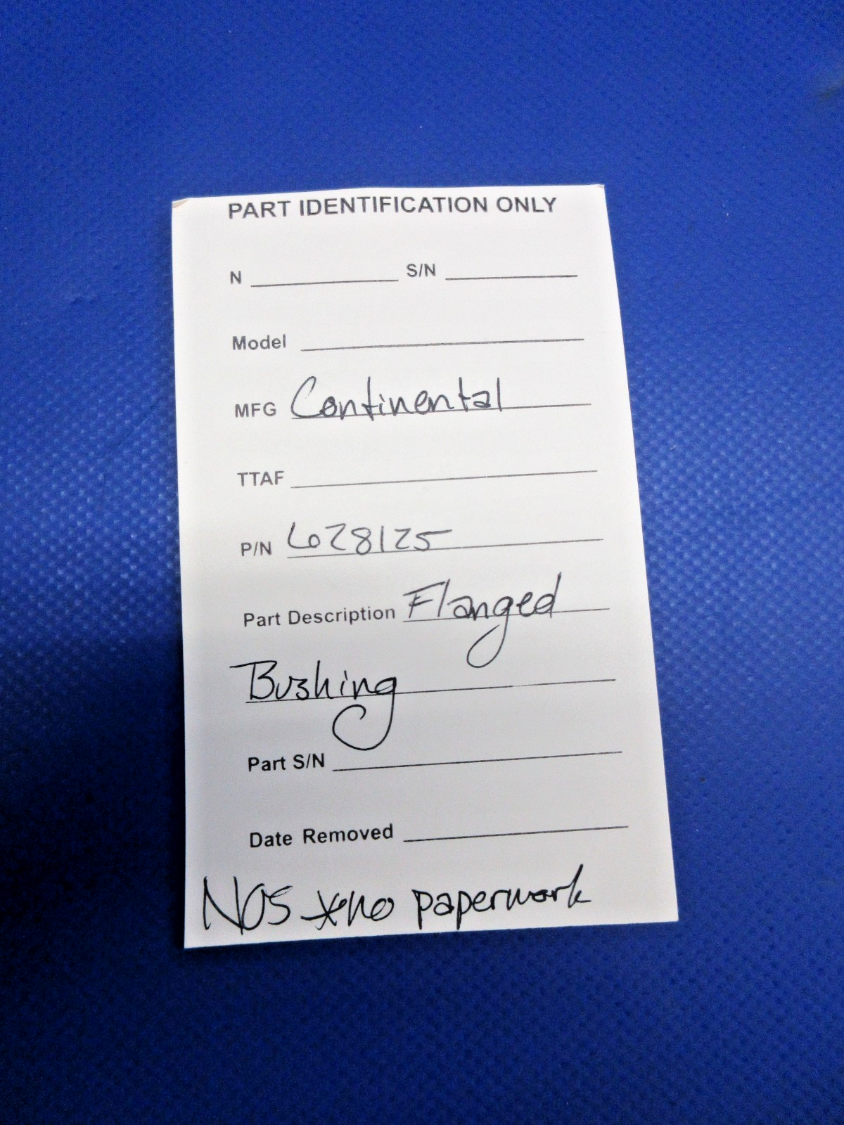 Continental Flanged Bushing P/N 628125 NOS (0326-900)10
