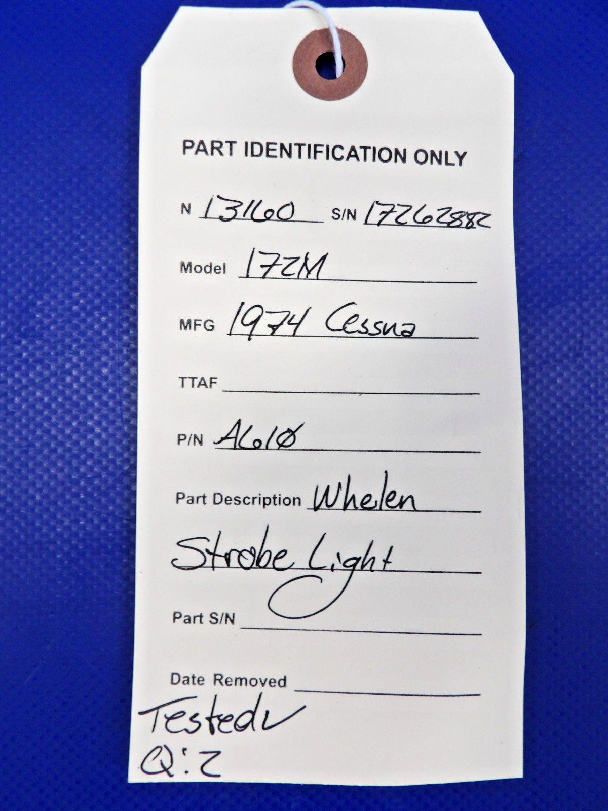 Cessna 172 / 172M Whelen Strobe Light P/N A610 w/ Lens (0626-1429)8