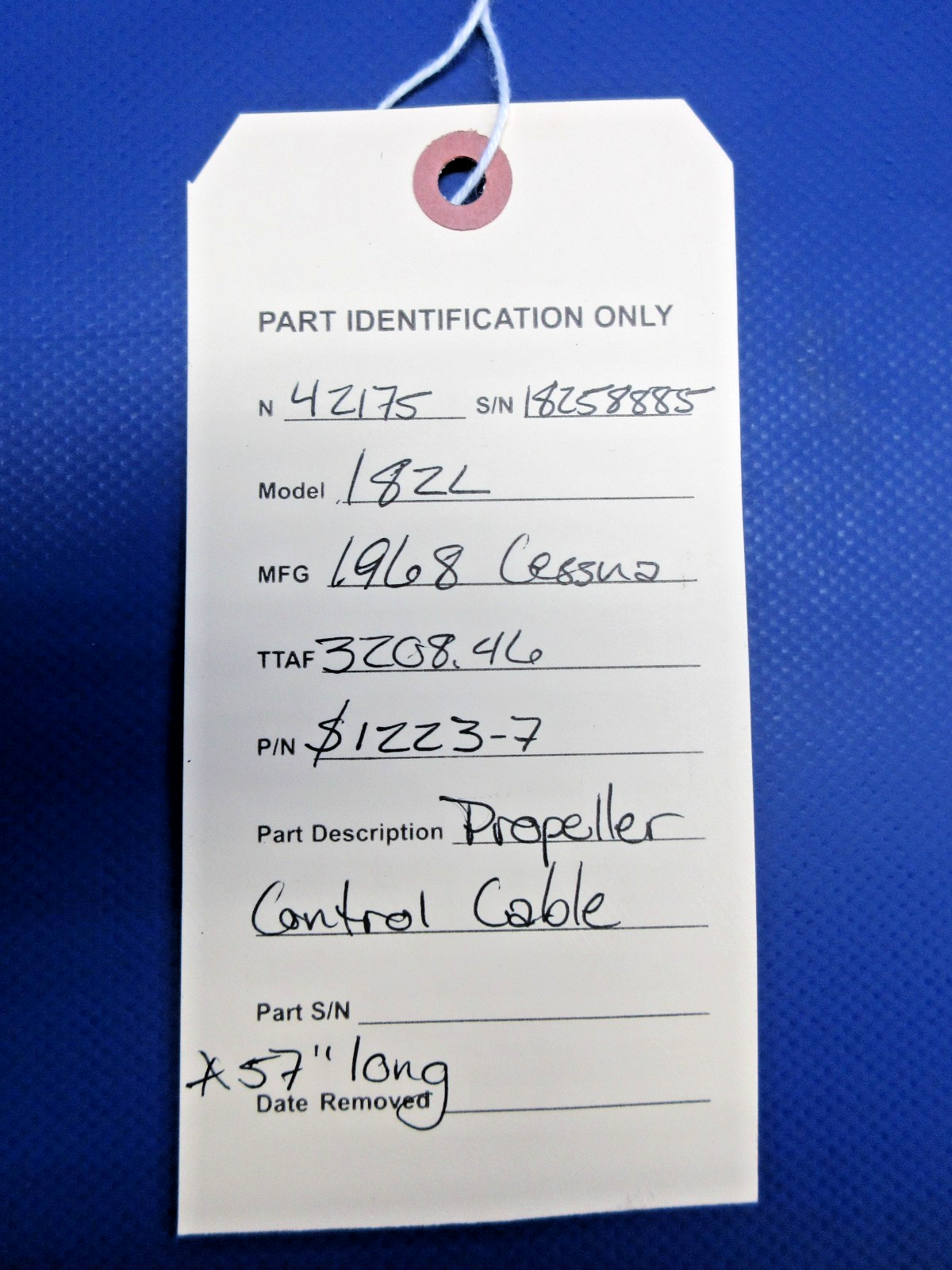 Cessna 182 / 182L Propeller Control Cable P/N S1223-7 (0226-1030)14