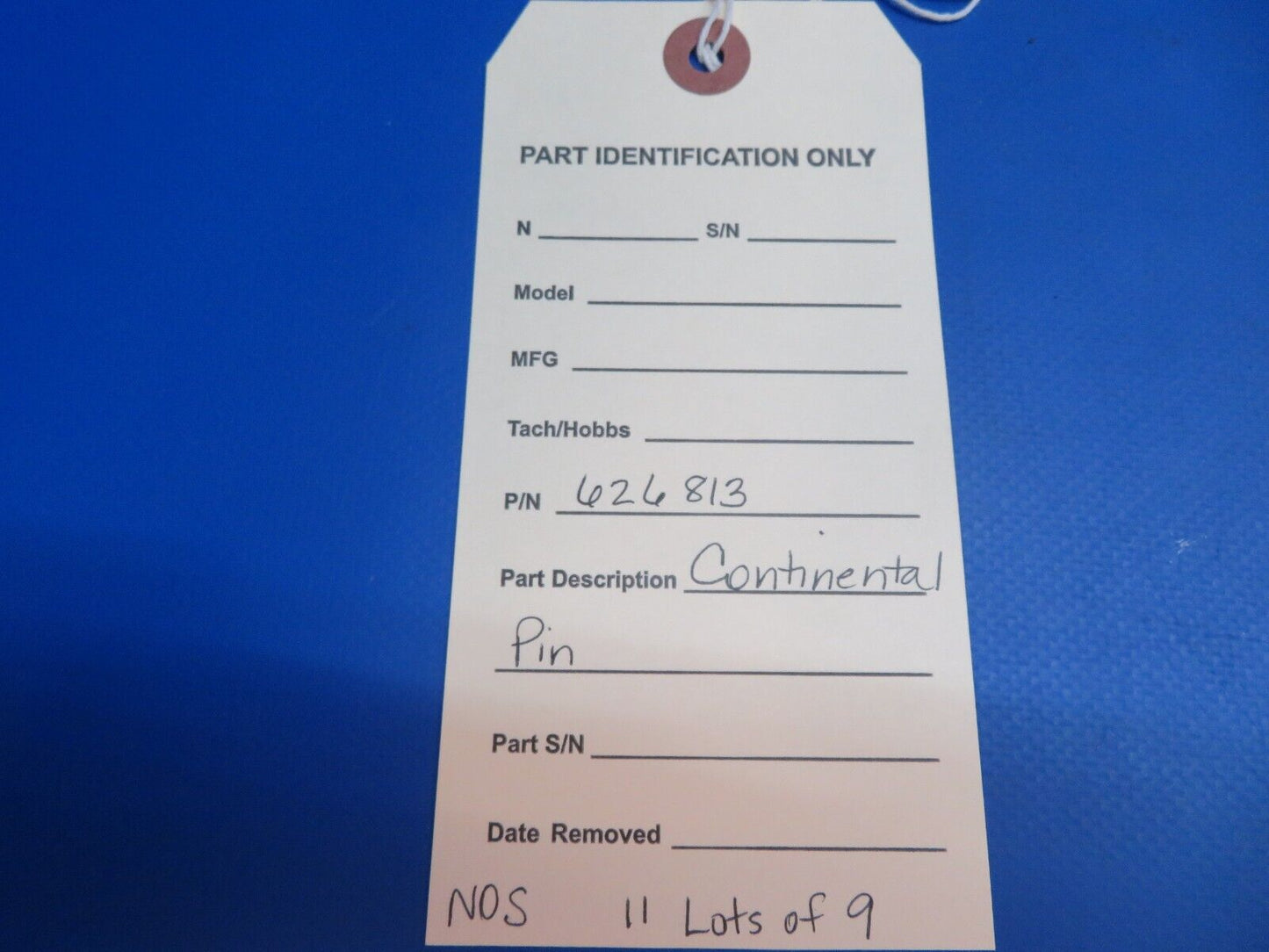Continental Pin P/N 626813 LOT OF 9 NOS (1022-643)