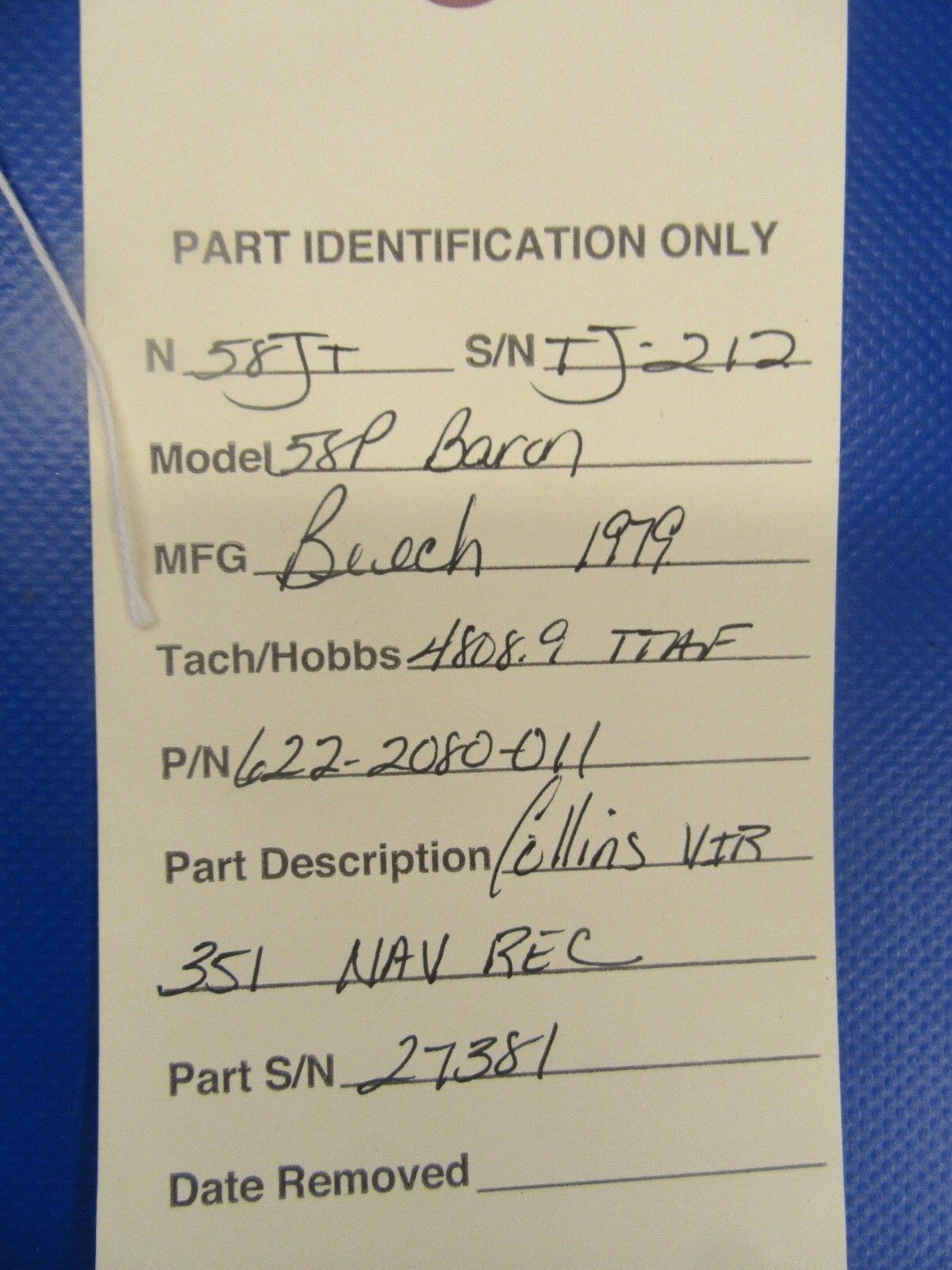 Collins VIR351 NAV Receiver P/N 622-2080-011 w/ FAA 8130 (0318-105)