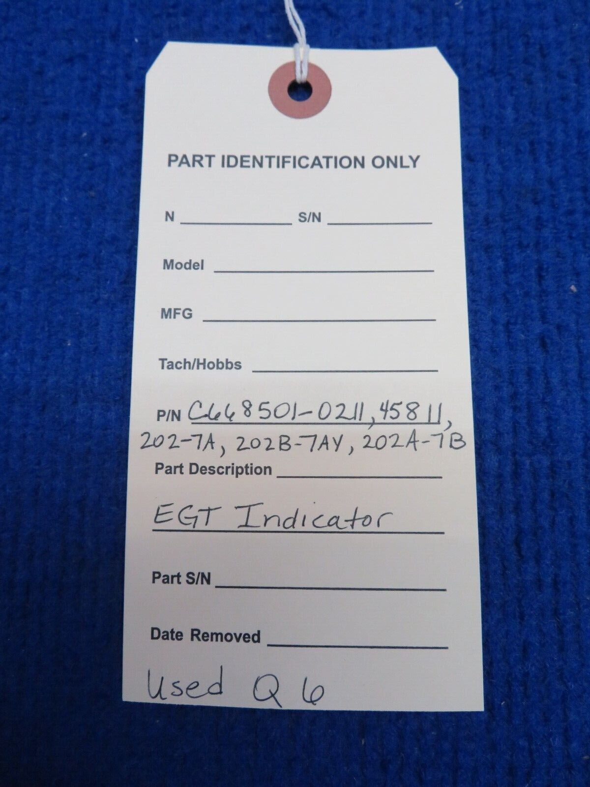 Alcor EGT Indicator P/N C668501-0211 (0622-07)