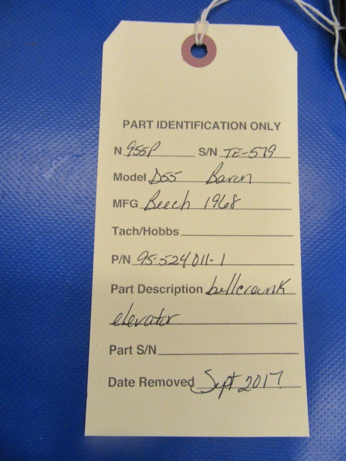 Beech Baron Bellcrank Elevator P/N 95-524011-1 (1117-117)