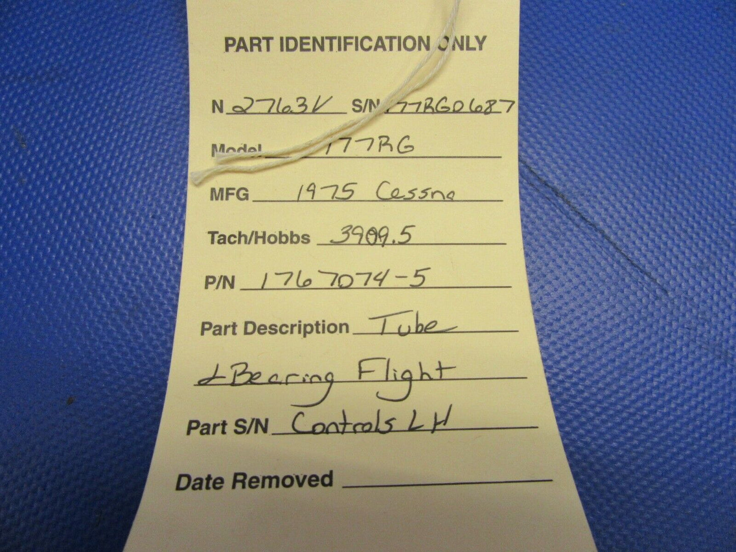 Cessna Cardinal 177RG Tube & Bearing Flight Controls LH P/N 1767074-5 (0621-414)
