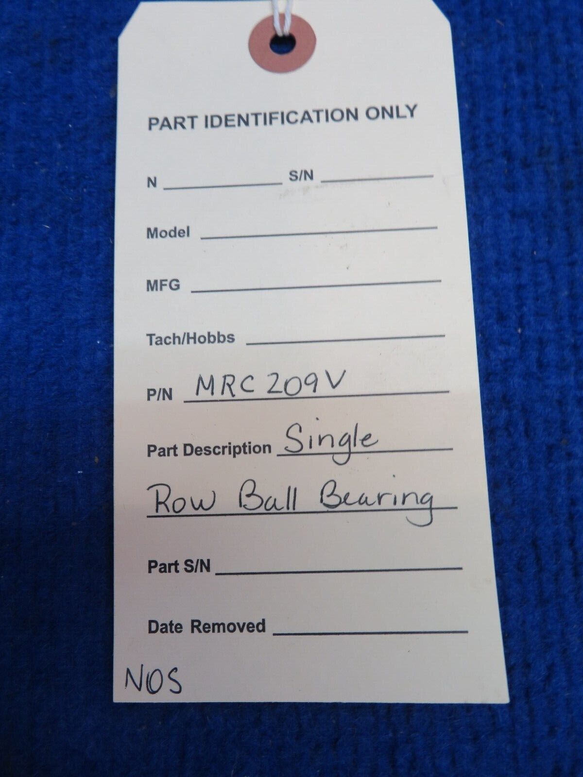 Single Row Ball Bearing P/N MRC 209V NOS (0822-337)