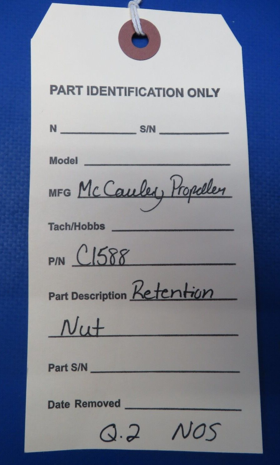 McCauley Threaded Propeller Retention Nut P/N C1588 NOS (0523-279)