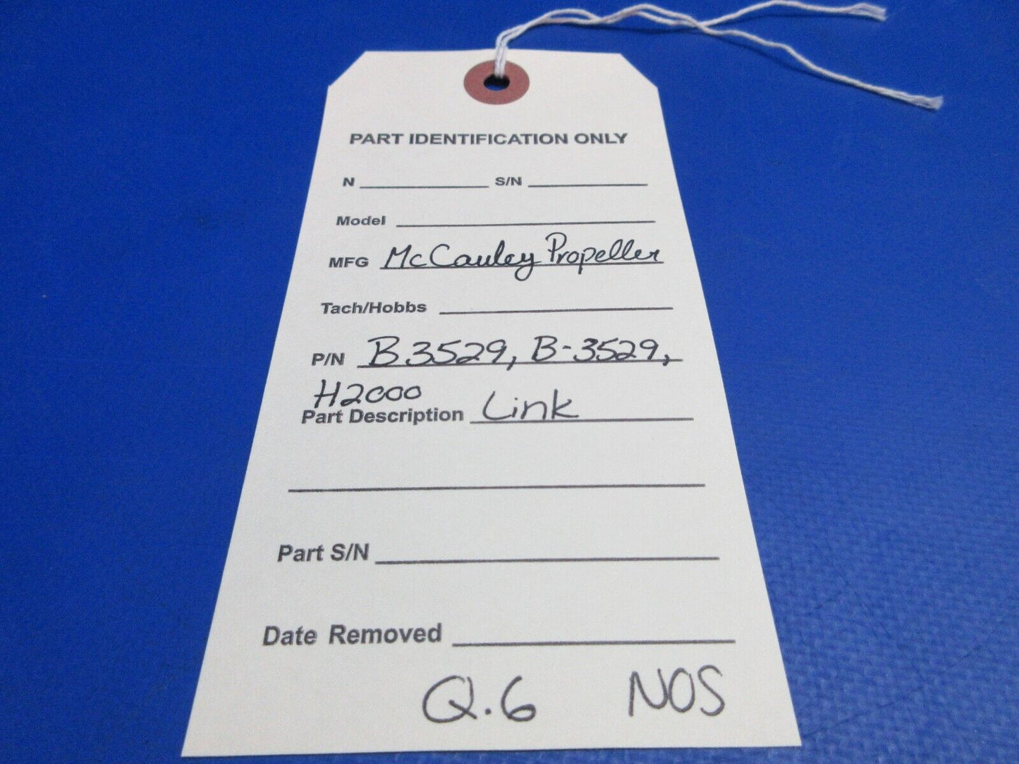 McCauley Threaded Propeller Link P/N B3529, B-3529, H2000 NOS (0523-446)