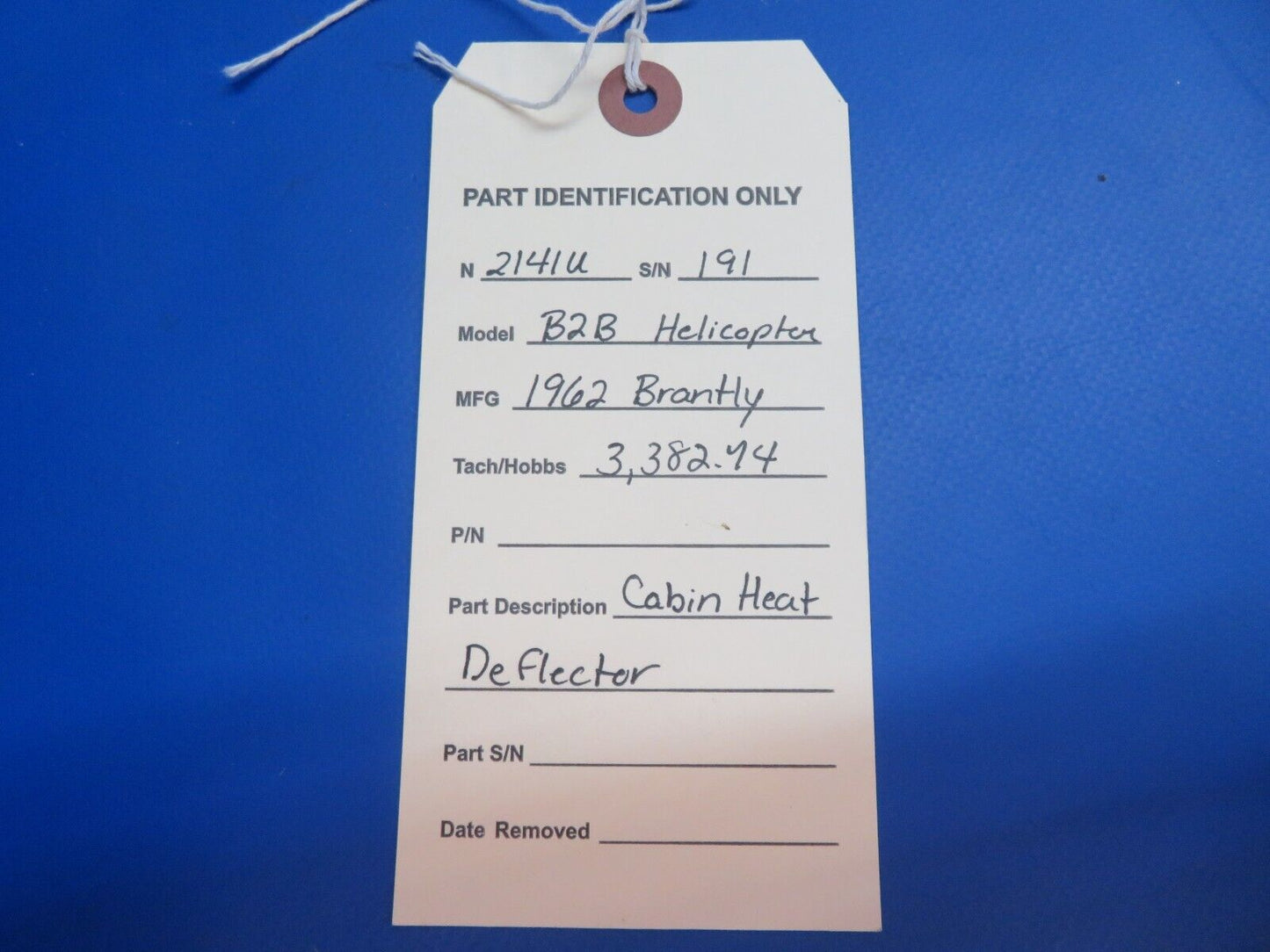 Brantly B2B Helicopter Cabin Heat Deflector (1022-832)