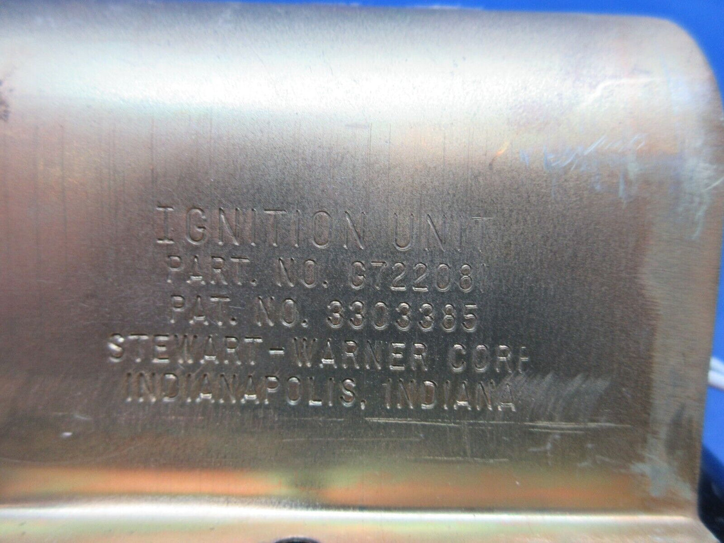 Stewart Warner Header Ignition Unit P/N 6722081 CORE (1123-801)