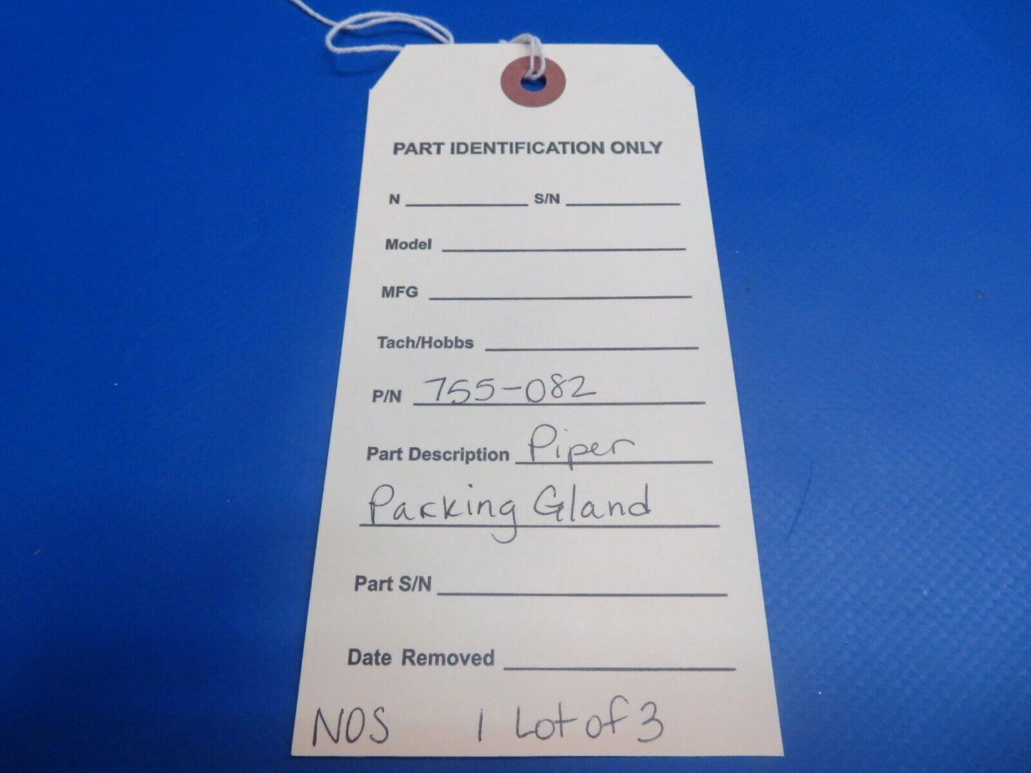 Piper Packing Gland P/N 755-082 LOT OF 3 NOS (0922-926)