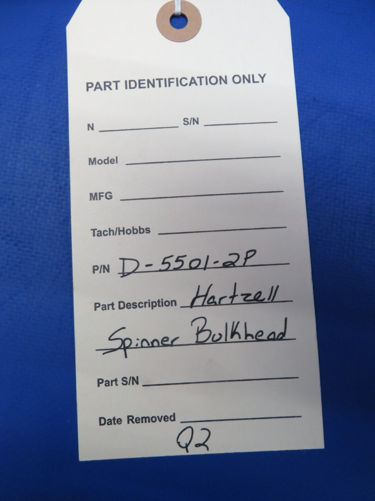 Hartzell Propeller Spinner Bulkhead P/N D-5501-2P (0823-570)