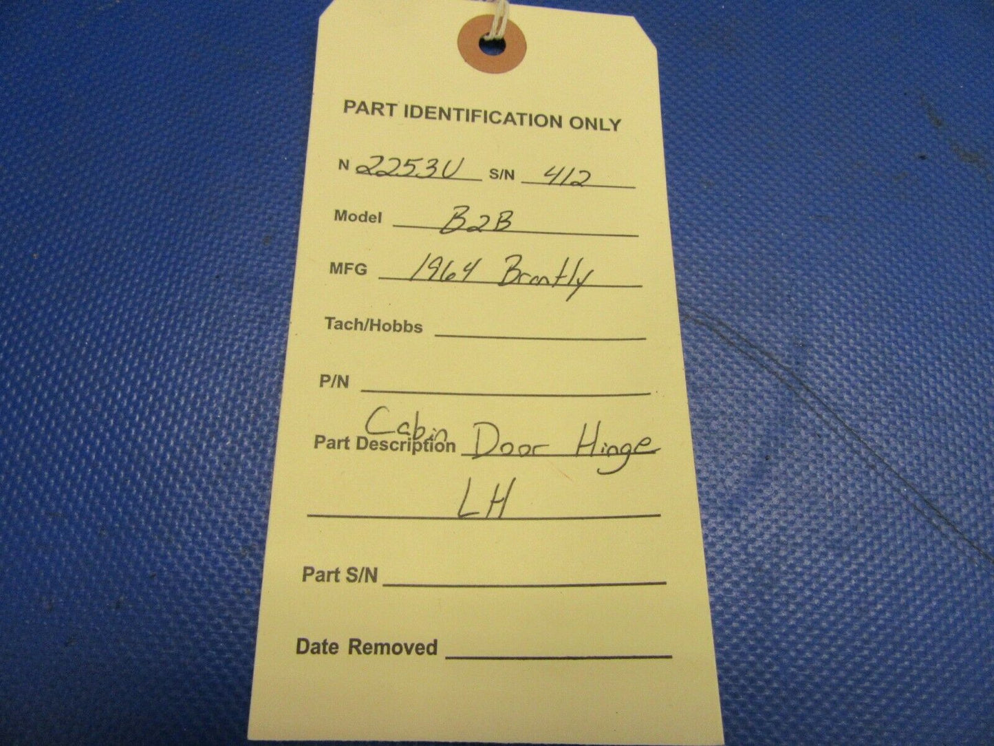 Brantly B2B Helicopter Cabin Door Hinge LH (0921-508)