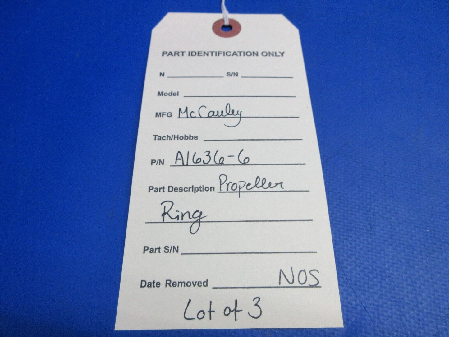 McCauley Threaded Propeller Ring NOS LOT OF 3 P/N A1636-6 (0523-393)