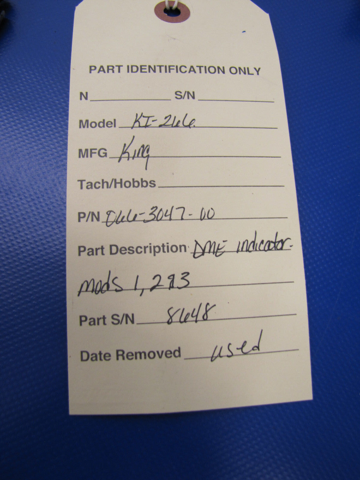 King KI-266 DME Indicator P/N 066-3047-00 (0417-11)