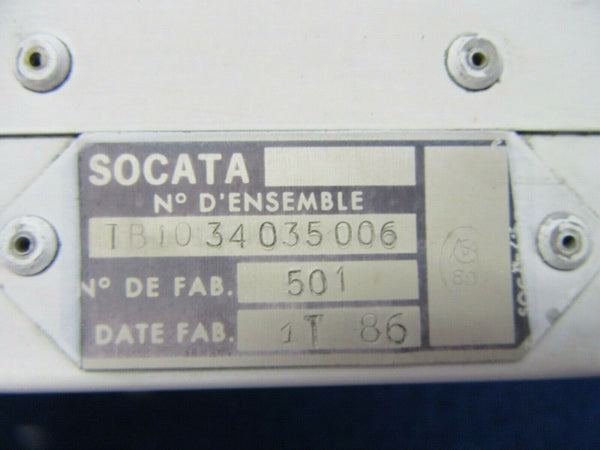 SOCATA TB10 RH Stabilator Trim Tab P/N TB10 34035006 (0422-225)
