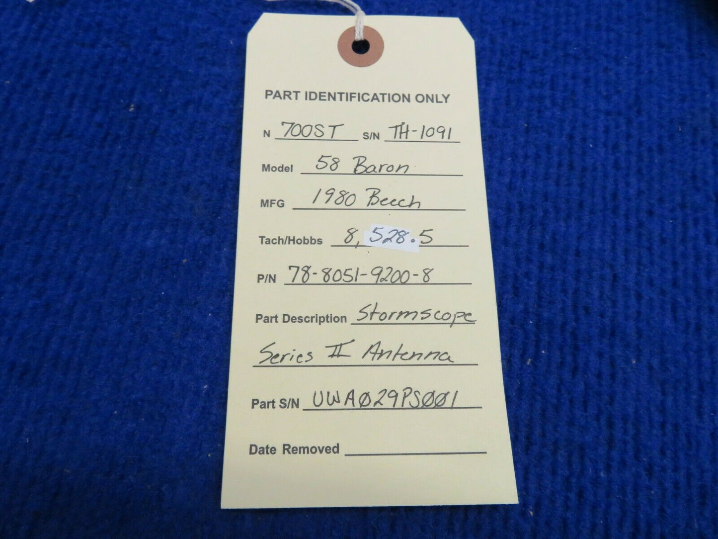 Beech Baron 58 Stormscope Series II Antenna P/N 78-8051-9200-8 (0322-517)