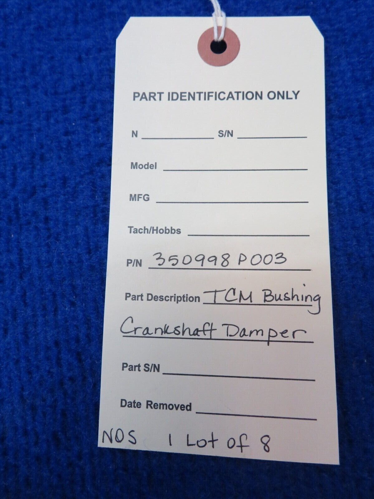TCM Bushing Crankshaft Damper P/N 350998P003 LOT OF 8 NOS (0722-15)