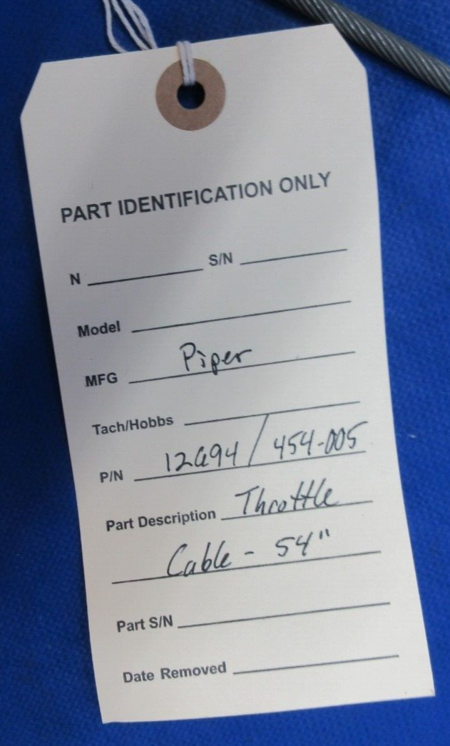 Piper Throttle Cable - 54" P/N 12694 (1023-975)