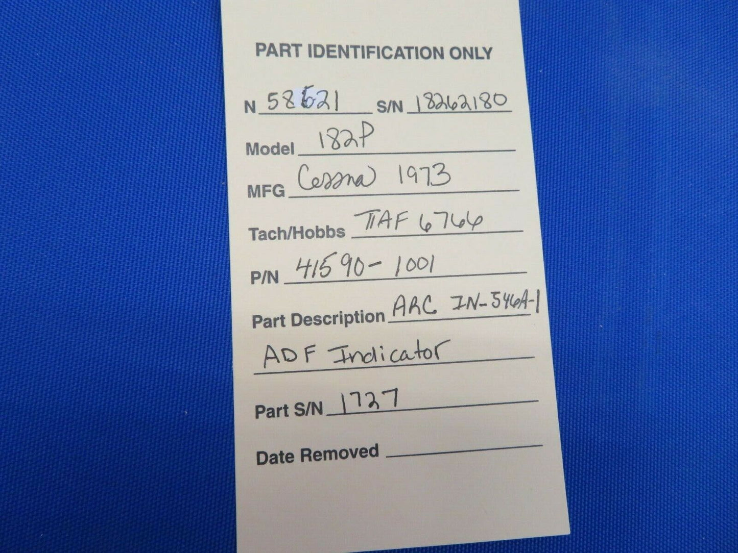 ARC IN-546A-1 ADF Indicator P/N 41590-1001 (0820-445)