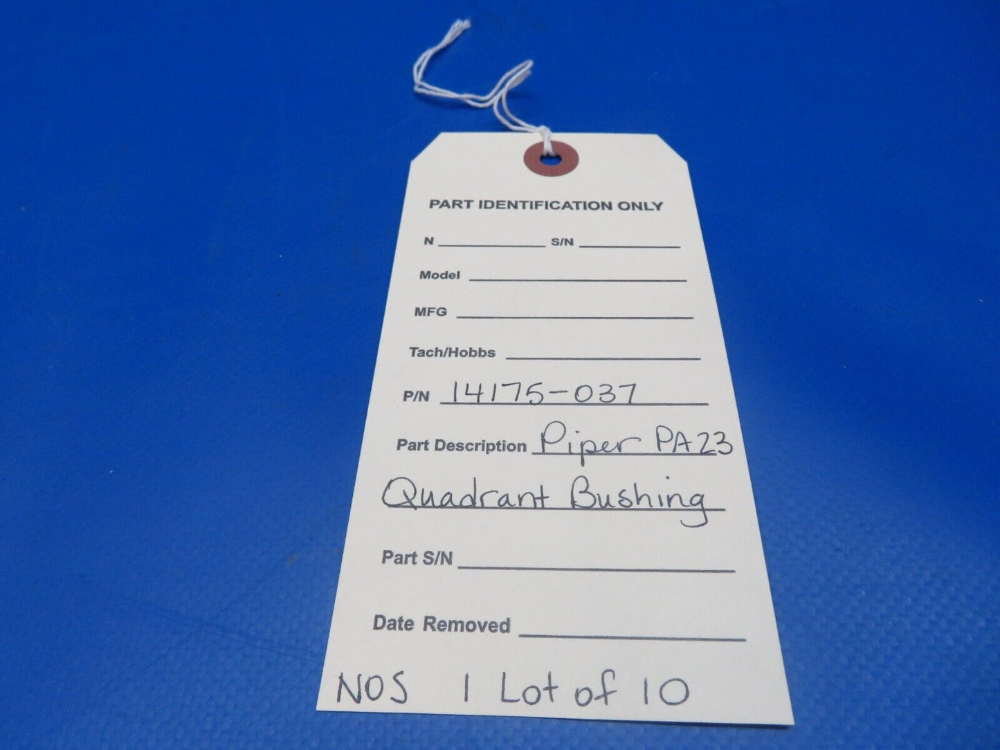 Piper PA-23 Quadrant Bushing P/N 14175-037 LOT OF 10 NOS (0922-831)