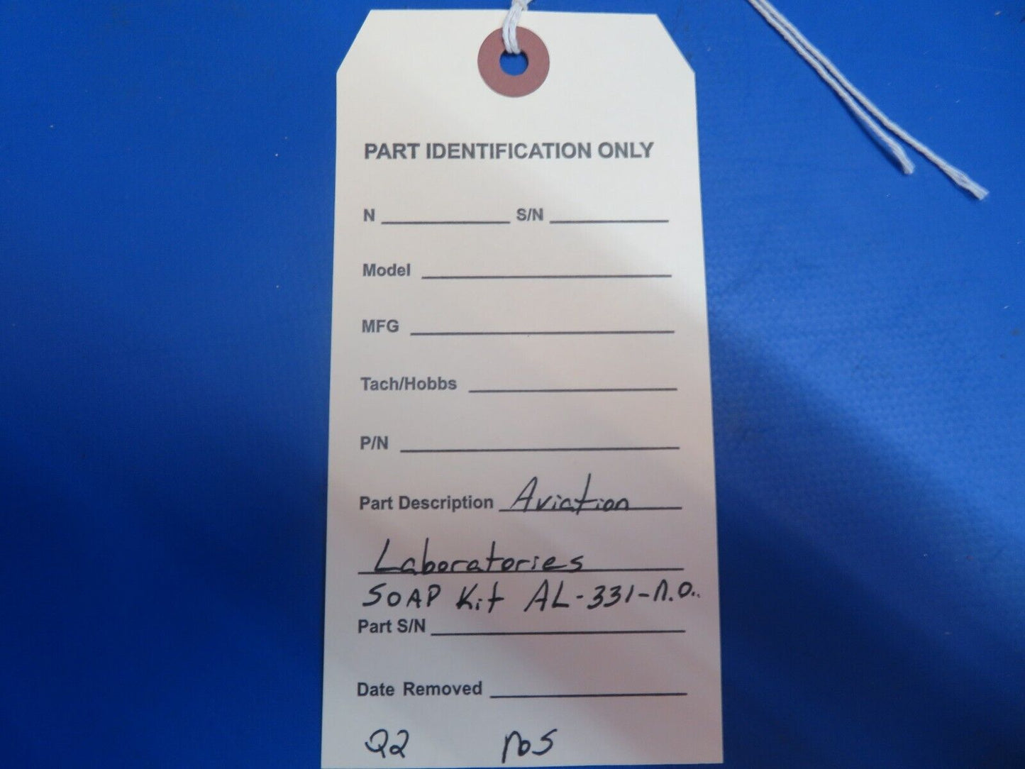 Aviation Laboratories SOAP Kit AL-331-N.O. NOS (1222-900)