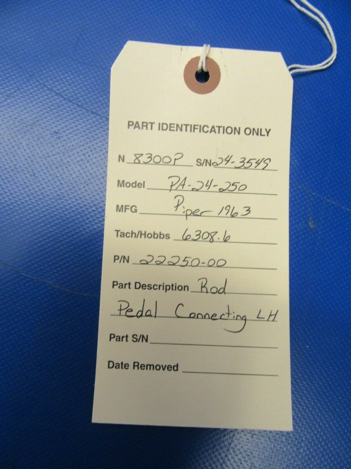 Piper PA-24-250 Comanche Rod Pedal Connecting LH 22250-00, 22250-000 (1219-158)
