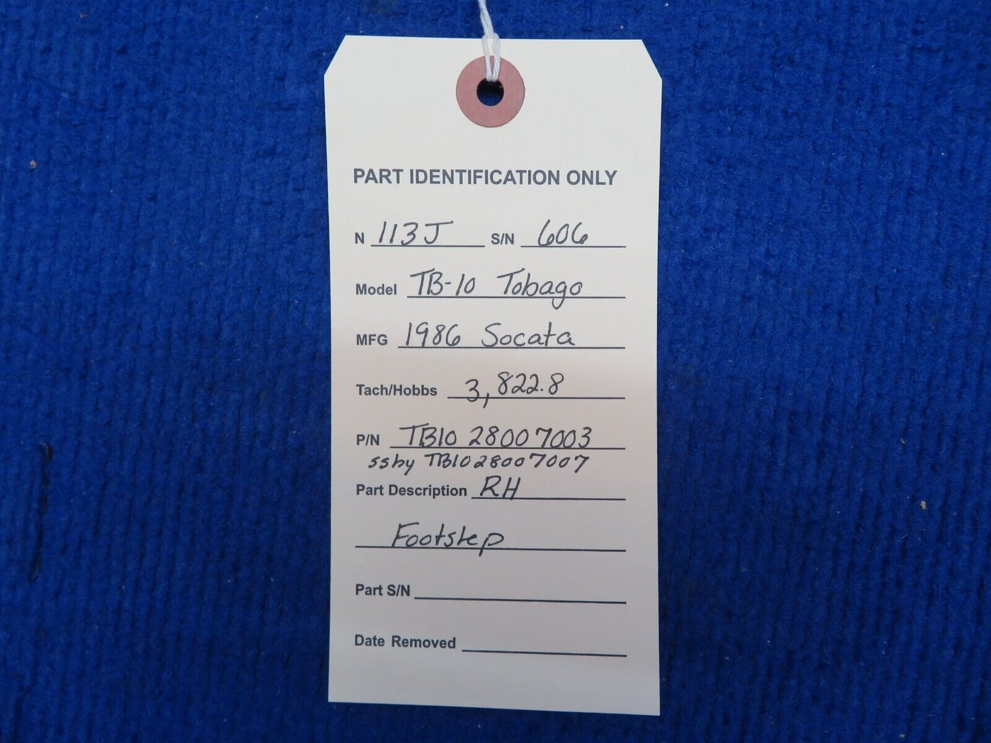 Socata TB-10 RH Footstep P/N 28007003 (0622-911)