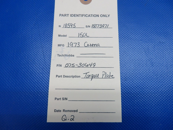 Cleveland Torque Plate P/N 075-30649 (0224-1491)