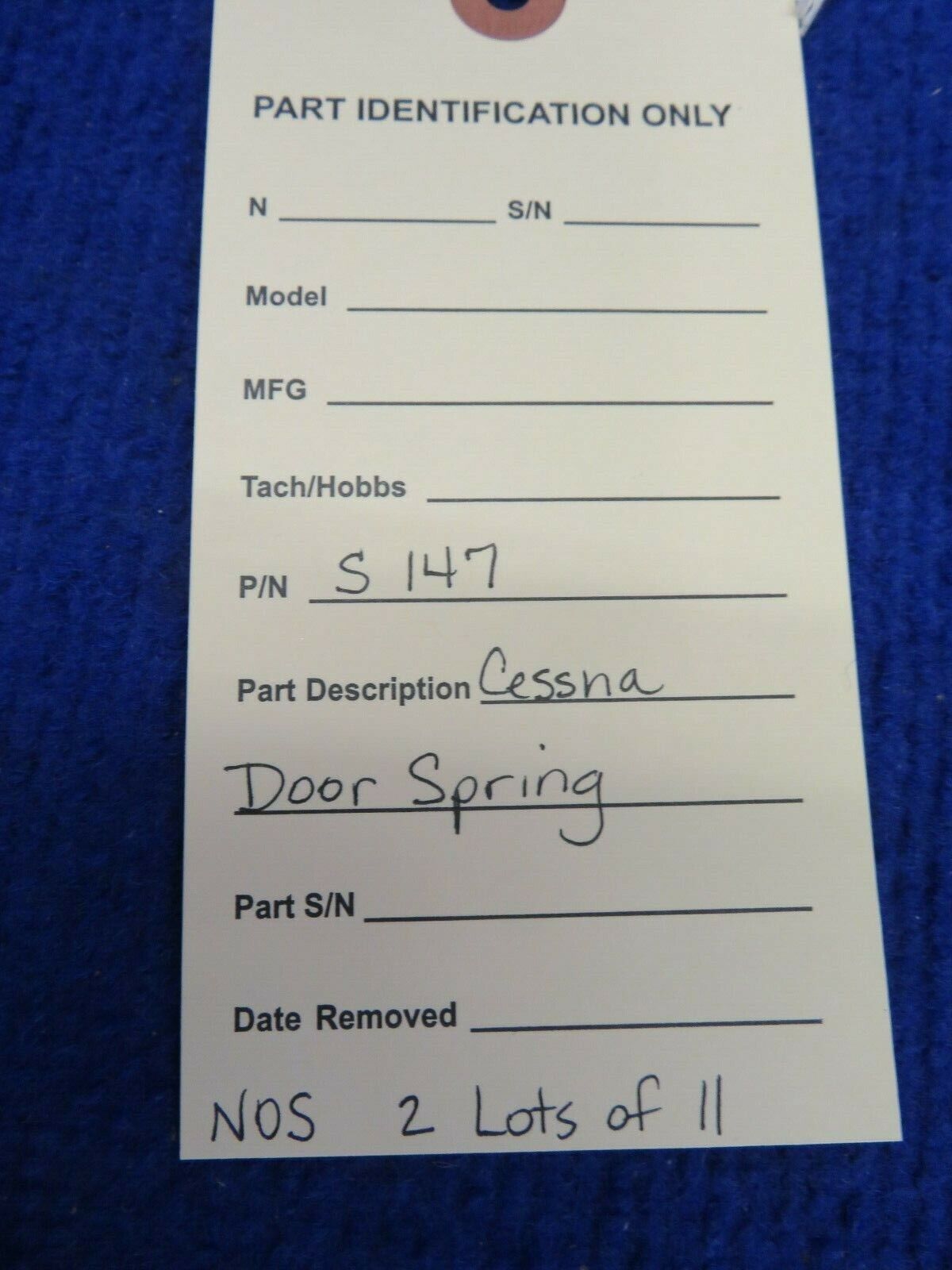 Cessna Door Spring P/N S147 LOT OF 11 NOS (0522-387)