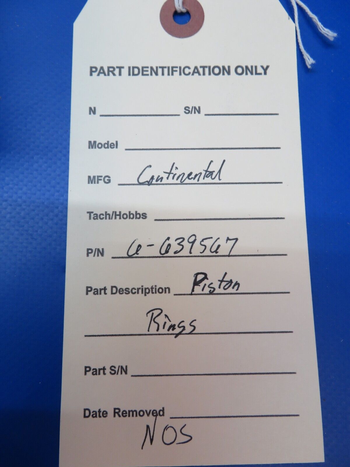 Continental Piston Rings P/N 6-639567 NOS (1222-365)