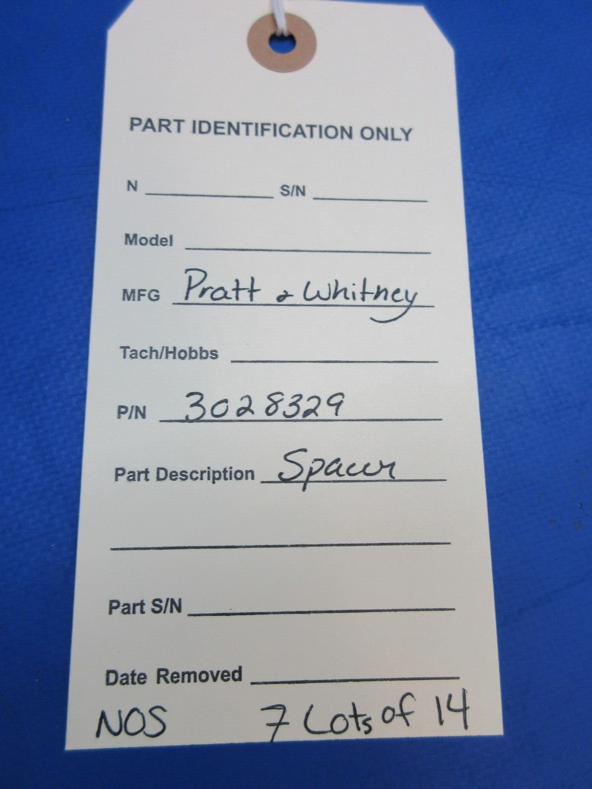 Pratt & Whitney Spacer P/N 3028329 LOT OF 14 NOS (0923-934)