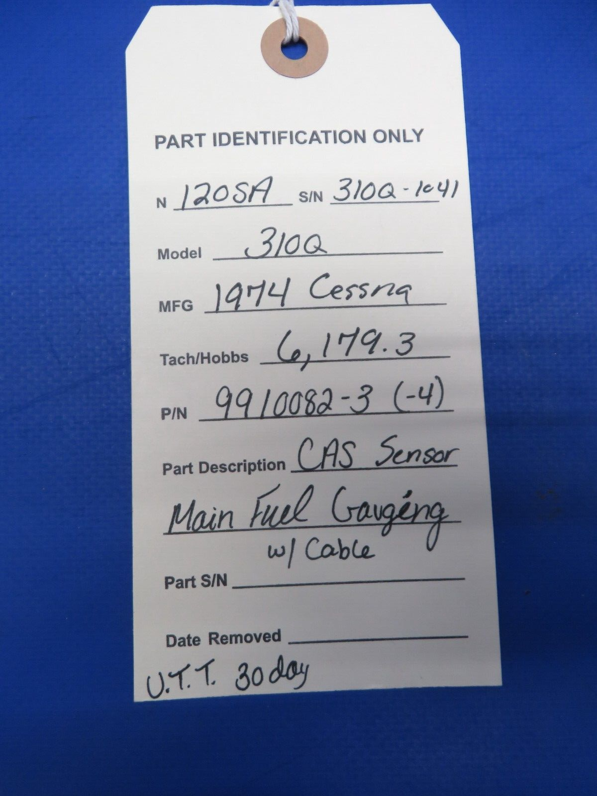 Cessna 310 / 310Q CAS Sensor Main Fuel Gauging w/ Cable 9910082-3 (0823-654)