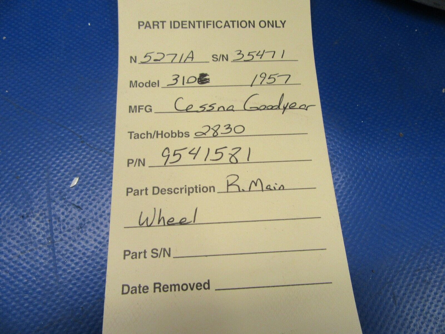 Cessna 310 Goodyear Main Wheel 6.5 x 10 0341006-1, GY95-3238 (0519-321)
