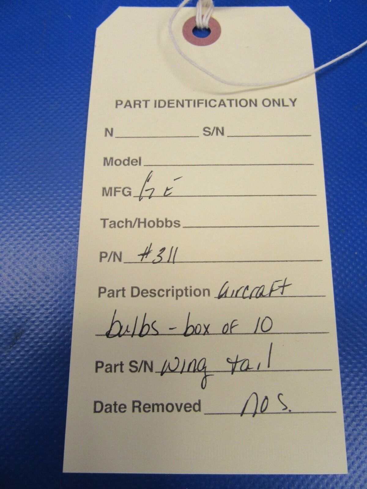 General Electric Aircraft Bulbs P/N GE 311 Box of 10 NOS (0617-73)