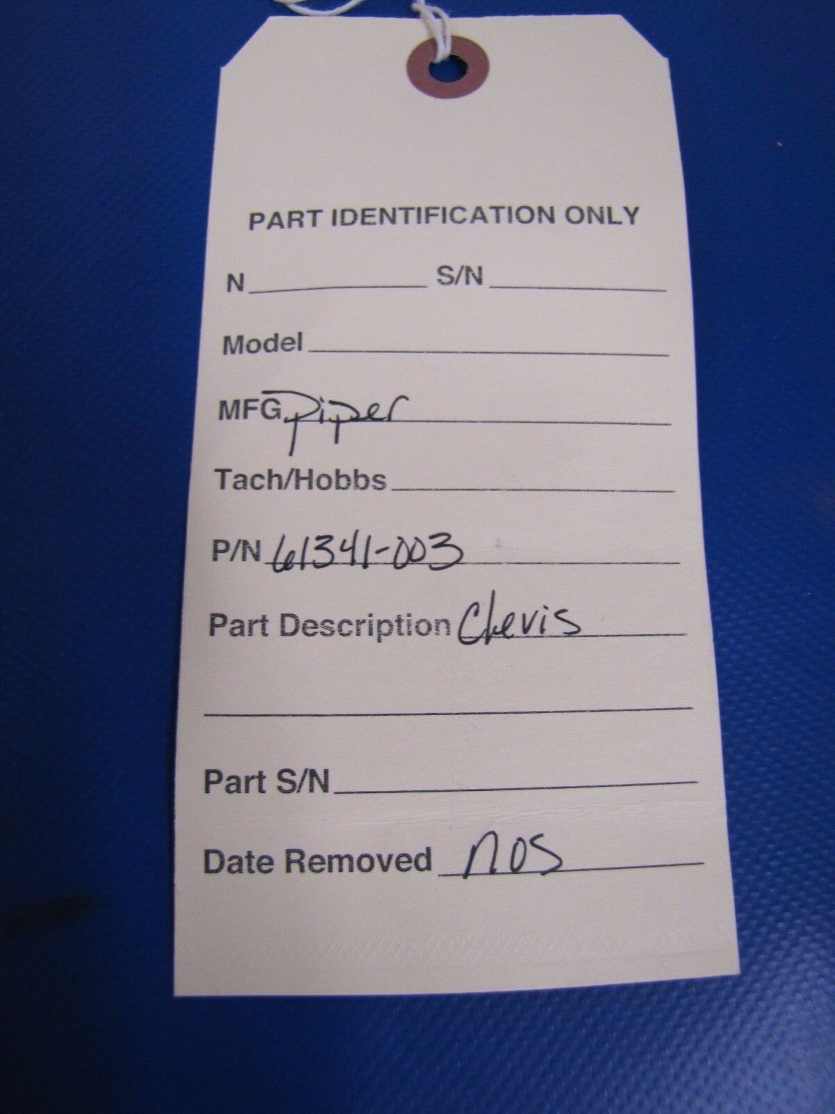 Piper Clevis ONE LOT OF 2 P/N 61341-003 NOS (0317-132)