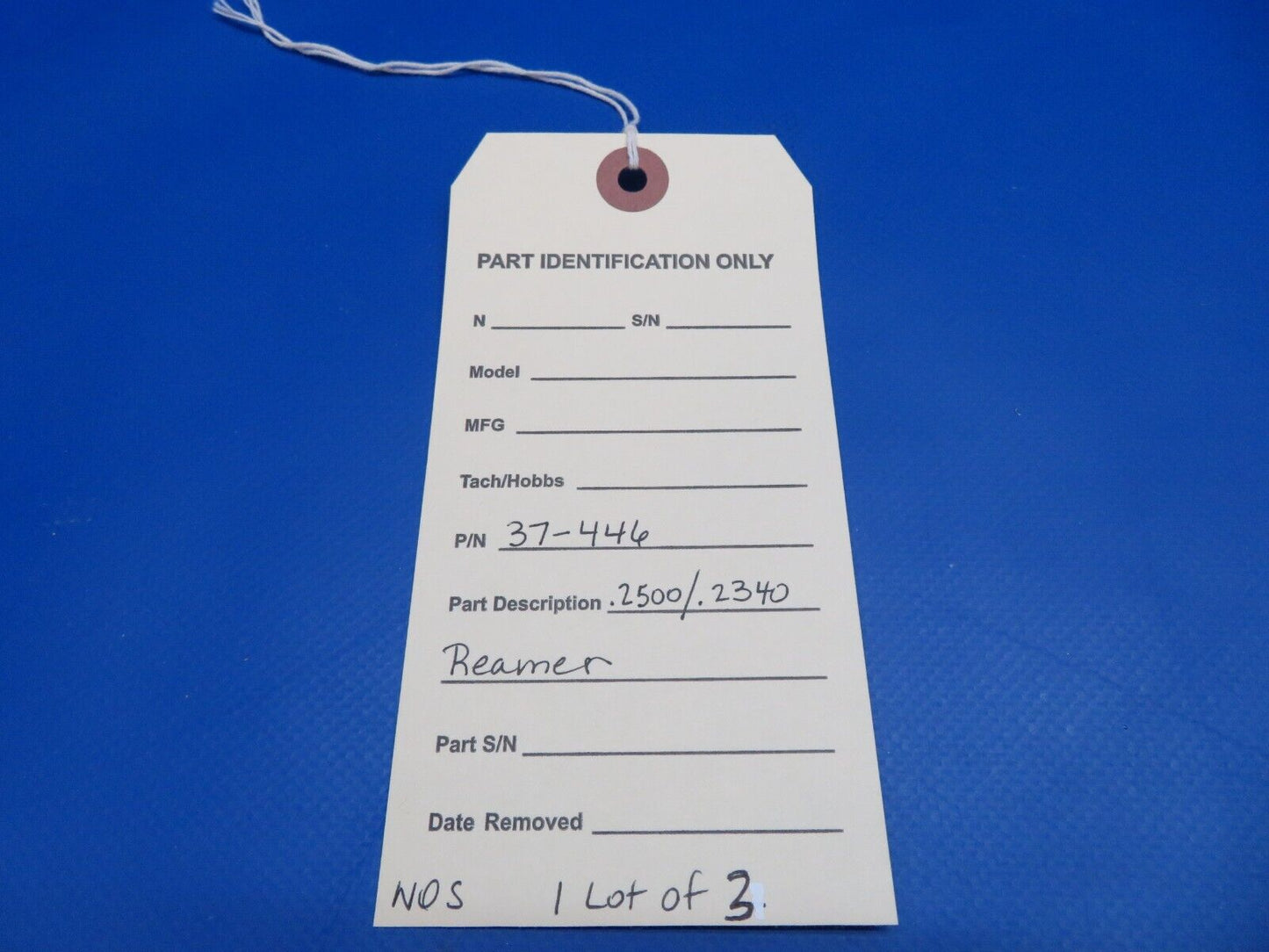 .2500 / .2340 Reamer P/N 37-446 LOT OF 3 NOS (1022-521)