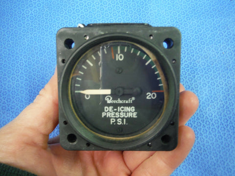 Beech De-Icing Pressure Gauge Lighted 28V 96-384061-1 Alt 27-B432-1 (1015-120)