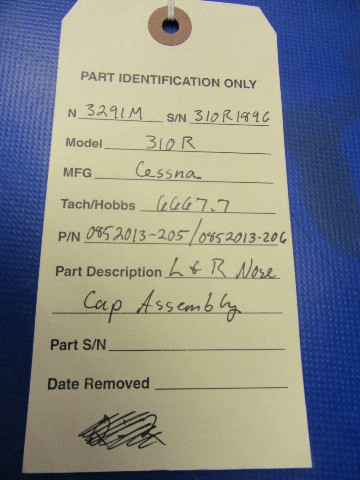 Cessna 310R L & R Nose Cap Assembly P/Ns 0852013-205 / 0852013-206 (0520-227)