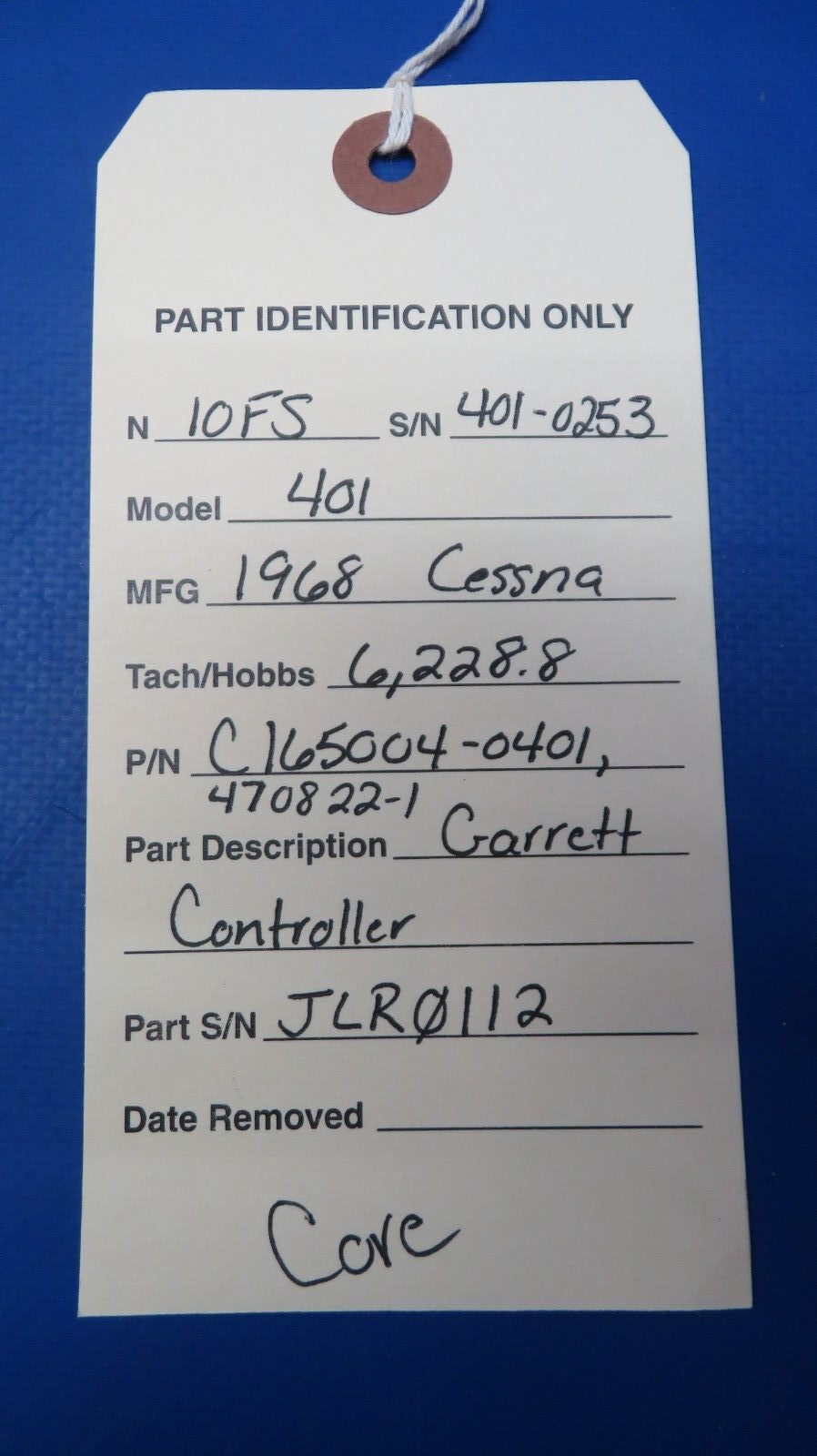 Cessna 401 Garrett Controller P/N C165004-0401, 470822-1 CORE (0523-226)