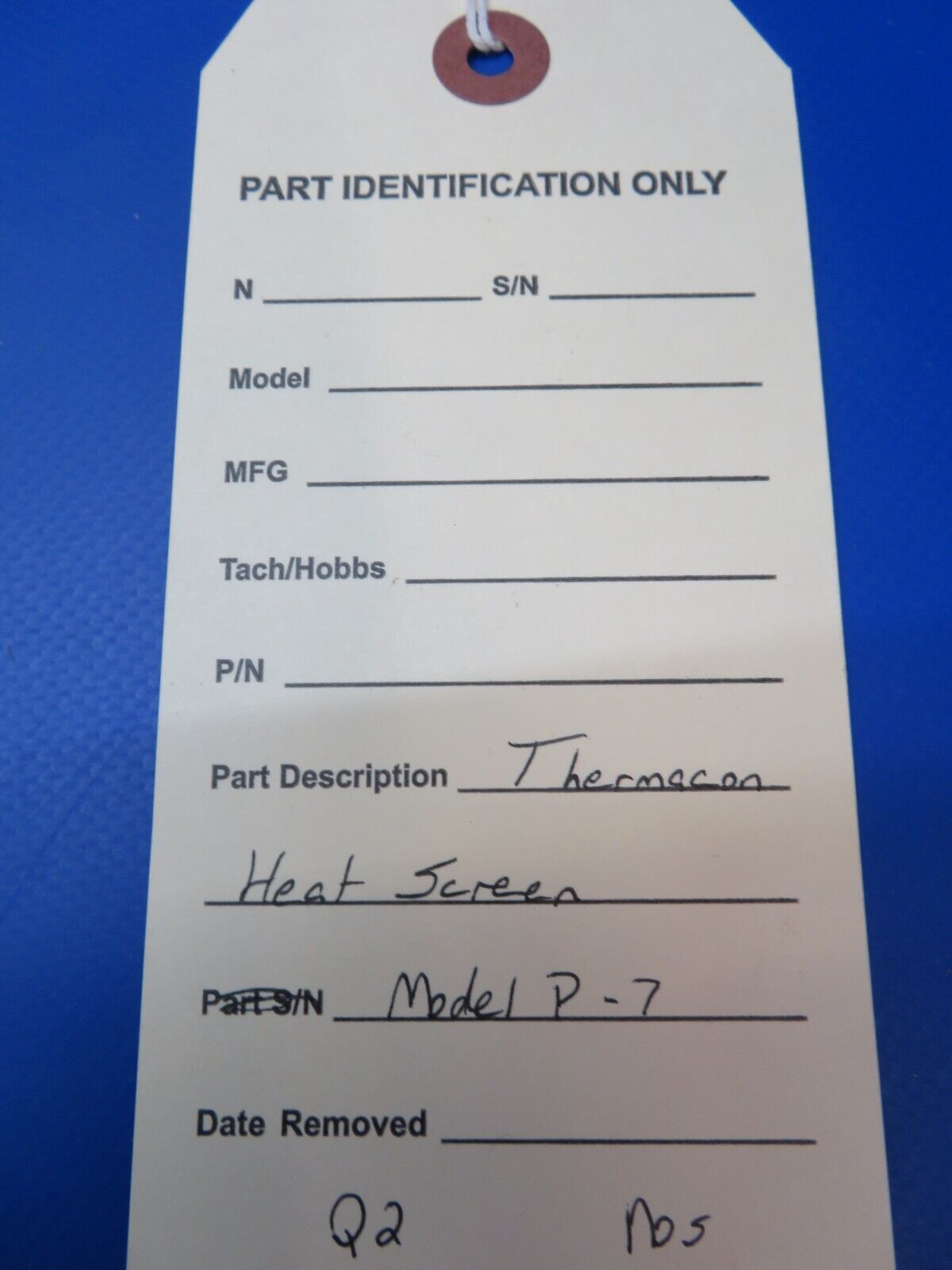Thermacon P-7 Heat Screen NOS (1022-438)
